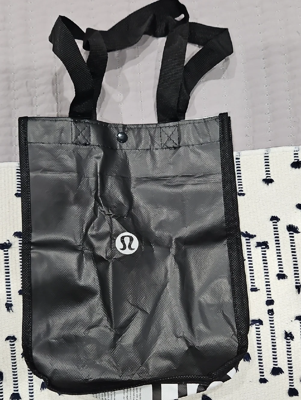 lululemon athletica Black Compact Tote with Logo